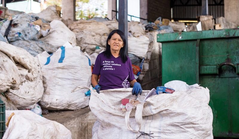 Há 21 anos Silvana Assis criou a Cooperativa Solidária dos Recicladores da região do Barreiro | Foto:  Nathália Farnetti