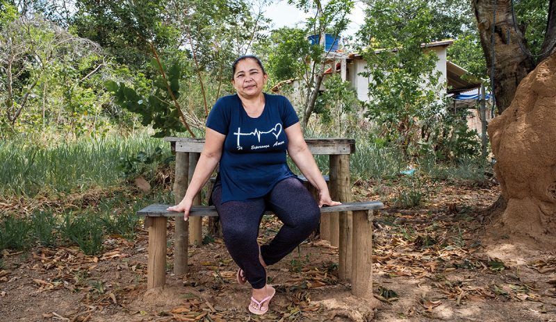 Lionete Feitosa sofreu de Transtorno de Estresse Pós-traumático em decorrência dos prejuízos sofridos pelo rompimento de barragens na Mina Córrego do Feijão | Foto: Daniela Paoliello/Instituto Guaicuy