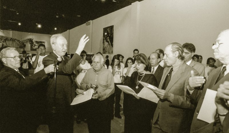 Inauguração do Museu de Ciências Naturais, em 1983, pelo então arcebispo de Belo Horizonte, Dom Serafim Fernandes de Araújo | Fotos: Acervo PUC Minas